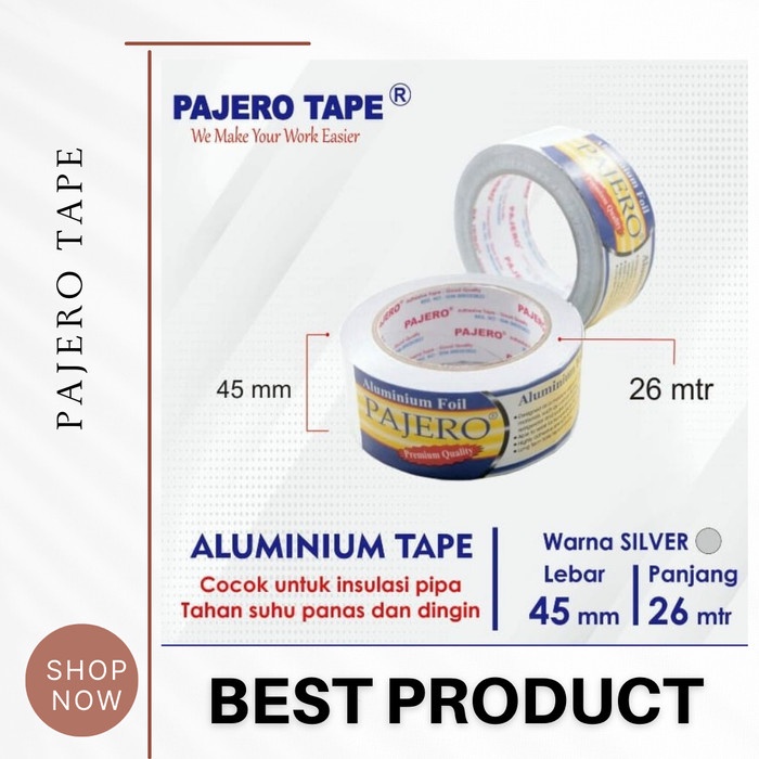 

Isolasi Aluminium Foil Pajero Tape lakban AC Tahan anti panas