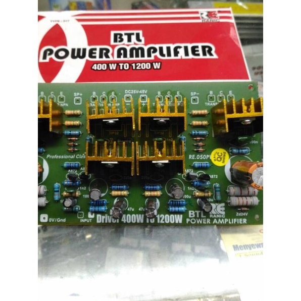 kit driver power amplifier btl 400w