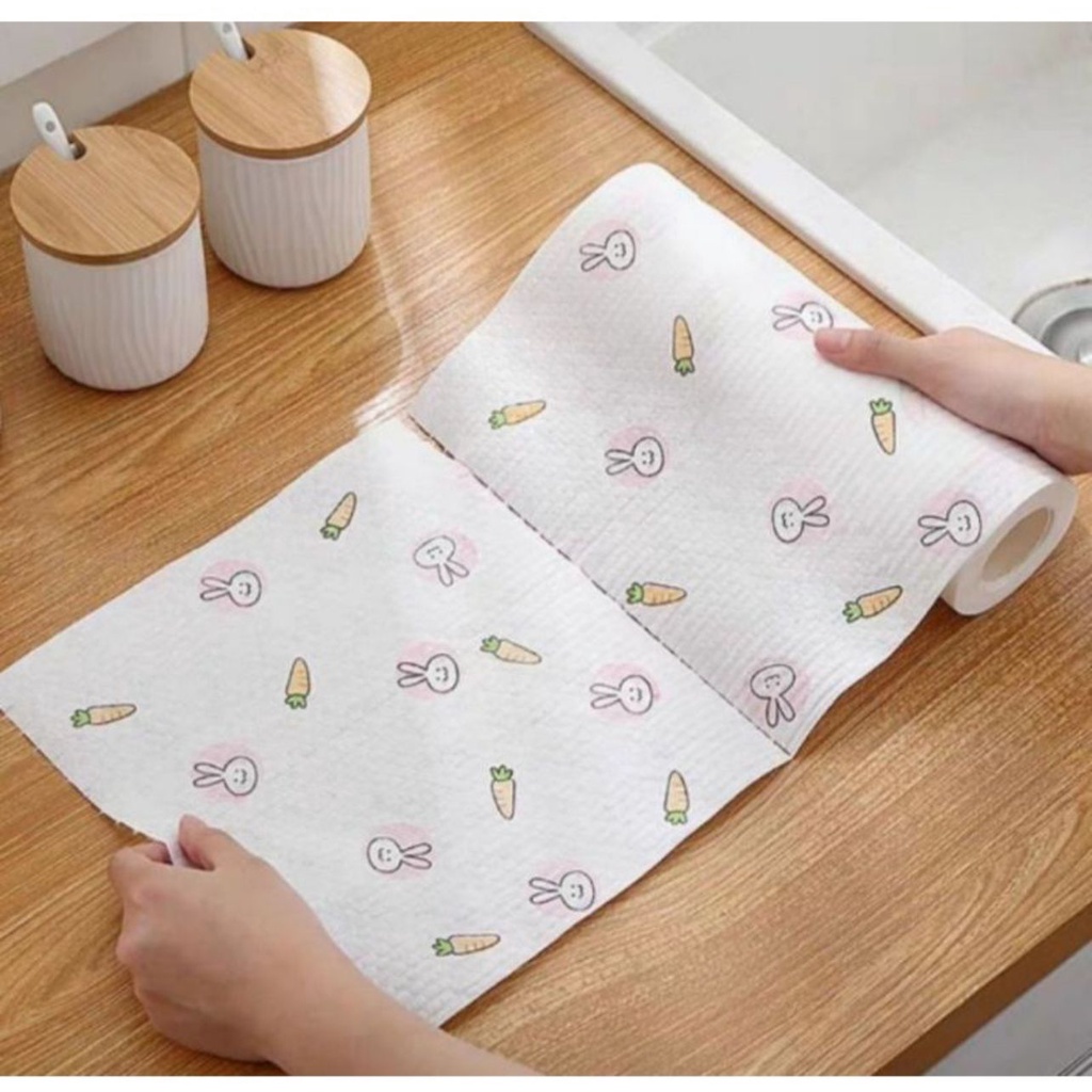 COD tissu Roll gulung dapur penyerap minyak multifungsi bisa dicuci-motif