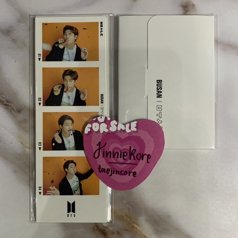 BTS YET TO COME BUSAN OFFICIAL MERCH MINI PHOTOCARD 4CUTS PHOTO SET SHARING MEMBER PHOTOSTRIP YTC MP