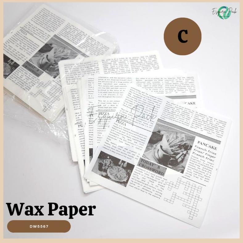 [MAREM] WAX PAPER 25 PCS / KOREAN BENTO CAKE BAKING PAPER / DW5567