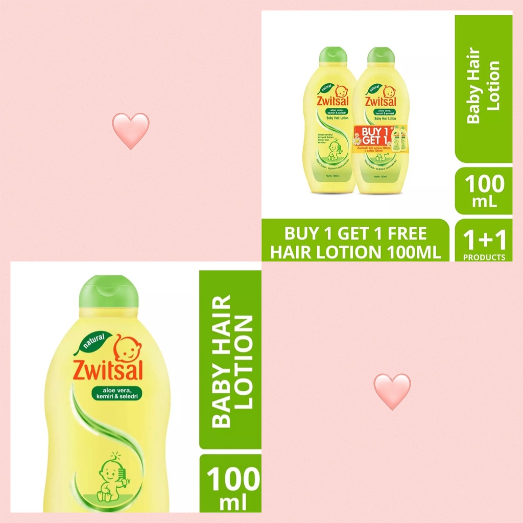 Zwitsal Baby Hair Lotion Buy 1 Get 1 100ml+100ml