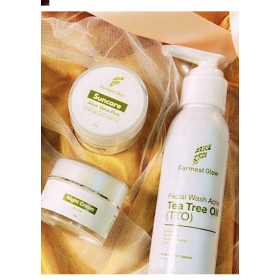 PAKET HEMAT FARMEST AF GREEN ACNE | perawatan kulit  untuk Jerawat Farma Esthetics | Skincare paket 