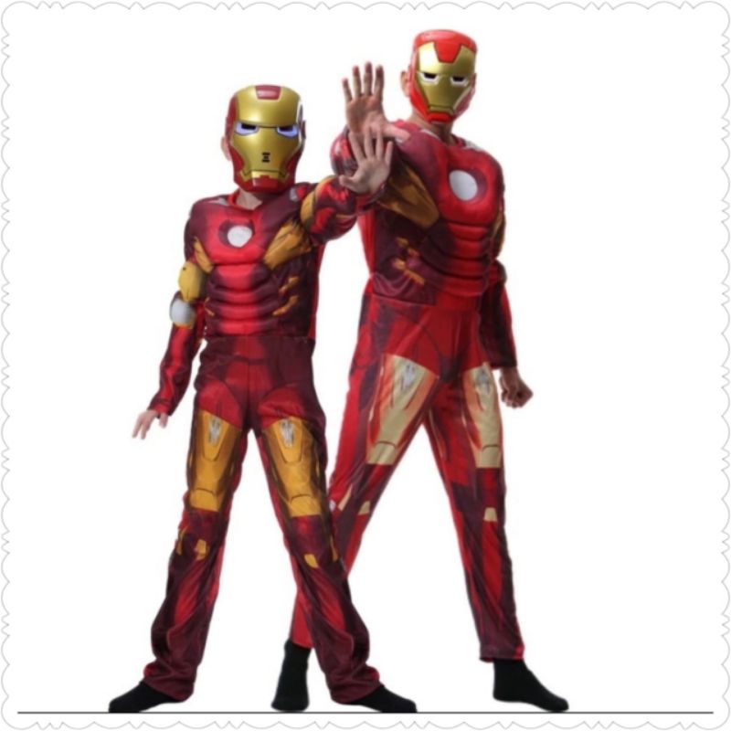 Kostum costume iron man anak dan Dewasa /kostum anak/ kostum karakter marvel