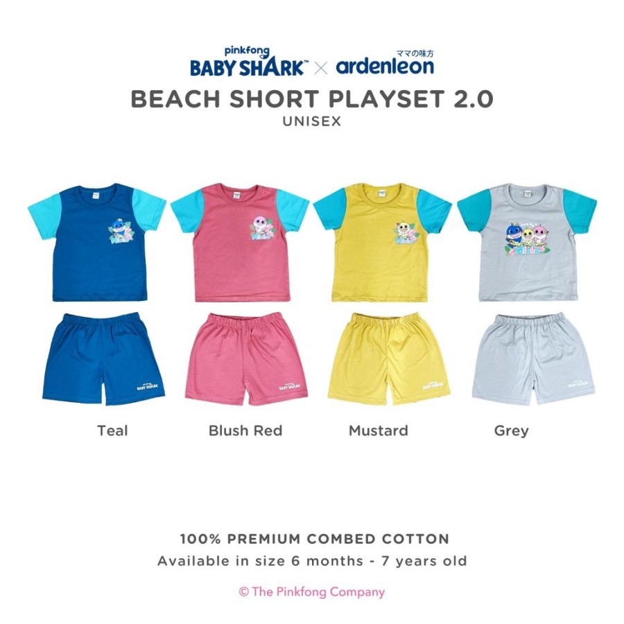 Ardenleon Pinkfong Baby Shark Beach Short Playset 2.0