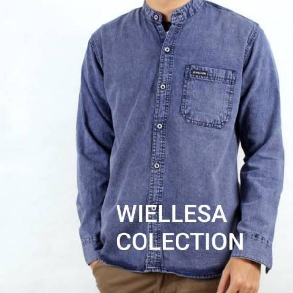 Sale Produk unggulan Baju levis lengan panjang kemeja pria murah trendy terlaris
