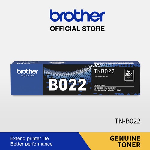 Brother Toner TN-B022 Black Original For DCP-B7535DW, MFC-B7715DW