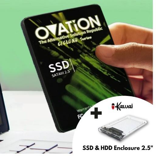 OVATION SSD 128GB / 256GB / 512GB 2.5" SATA3 Internal SSD SATA - SSD ONLY, 128GB