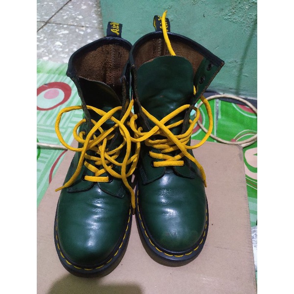 Dr martens 1460 green smooth