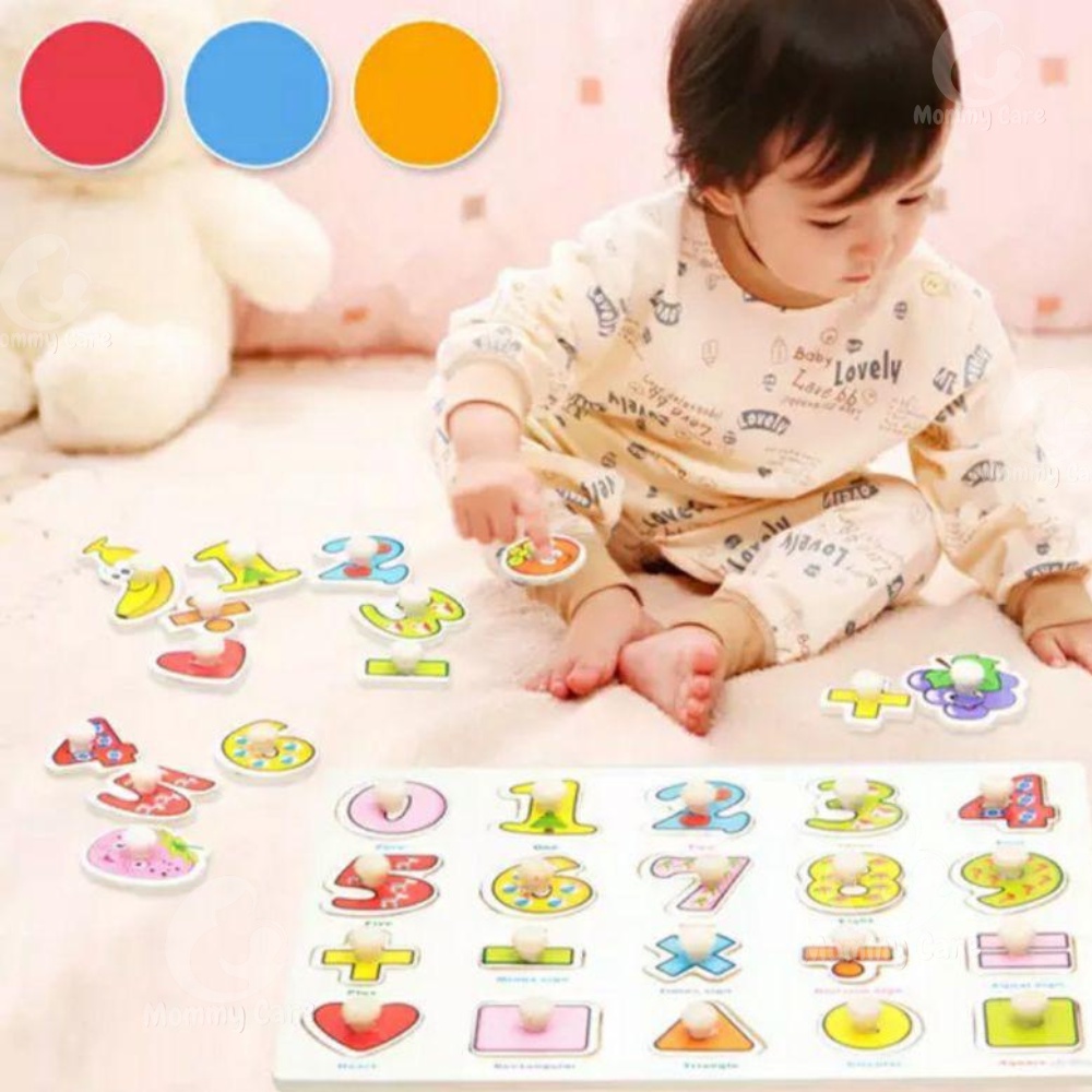 MOMMYCARE PUZZLE KAYU KNOB ANAK / MAINAN EDUKASI KAYU BALITA DAN ANAK / MAINAN KAYU EDUKASI EDUKATIF