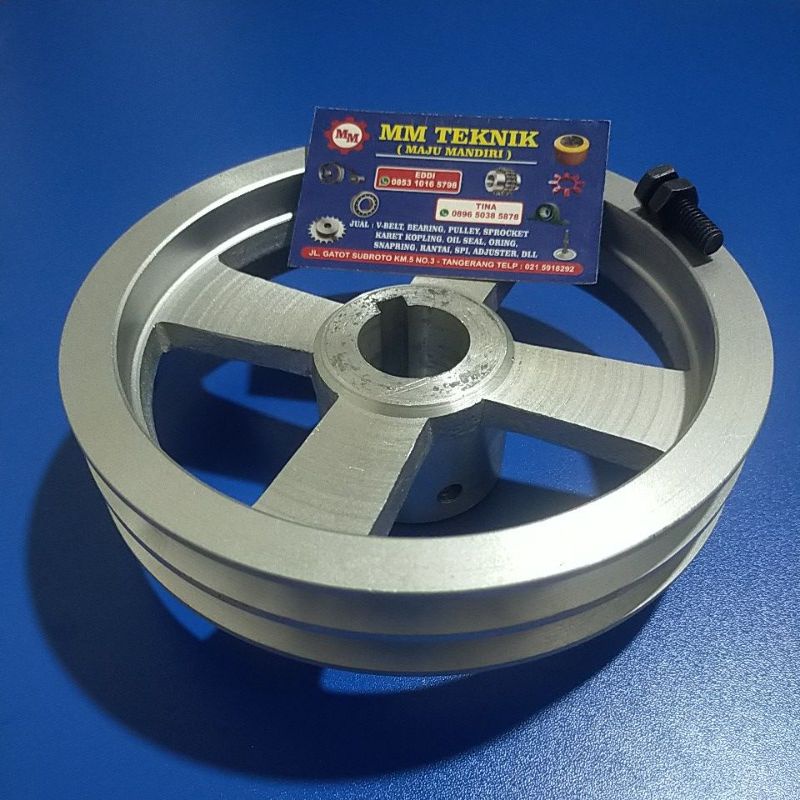 Pully A2 x 7 inchi AS 0, 10, 12, 14, 15, 16, 17, 18, 19, 20, 22, 24, 25, 1&quot;, 28, 30, 32 mm Alumunium Poli Pulley Puli All A2x7&quot; A2x7 A2 x 7&quot; A 2x7&quot; 2x7 lobang lubang Pulli A2-7&quot; A2-7