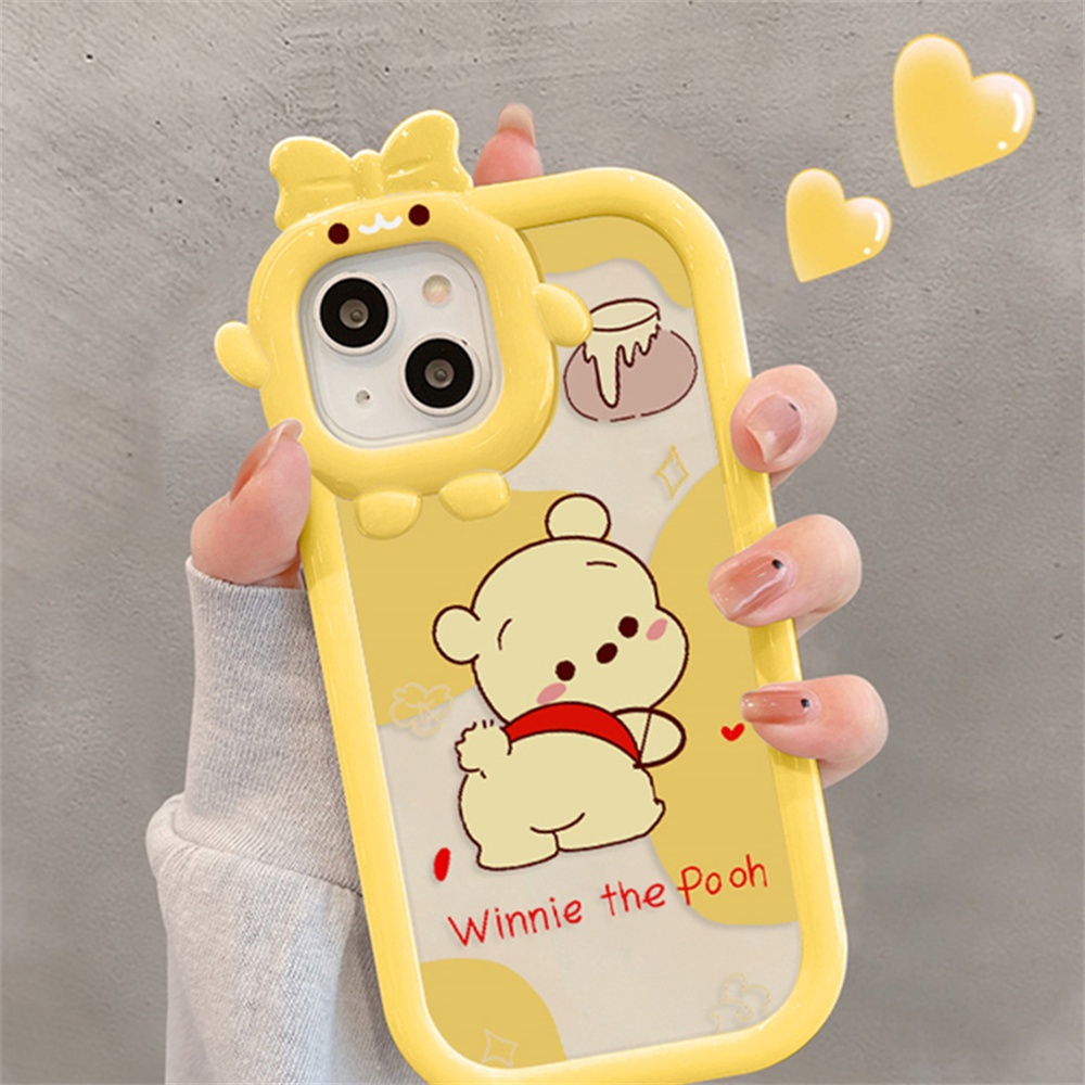 Soft Case Desain Kartun Monster Winnie the Pooh 3D Untuk IPhone 11 XR 6 6S 7 8 Plus 13 12 14 Pro MAX 14 Plus 11 Pro MAX X XS MAX SE