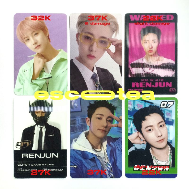 ꒰ escetea ꒱ nct dream — photocard pc renjun season greeting 2021 sg21 benefit ktown photocard pc ren