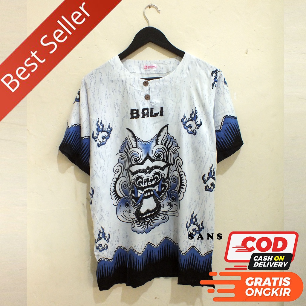 Baju barong bali pria wanita dewasa / baju pantai / kaos bali / baju bali