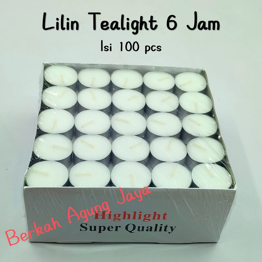 Lilin Tealight / Lilin Aromaterapi 6 jam isi 100 pcs