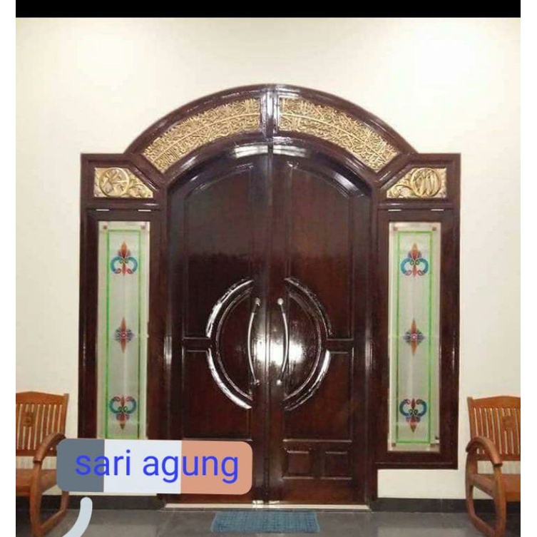 kusen pintu jendela kupu tarung / kusen jati / pintu kupu tarung / pintu jati