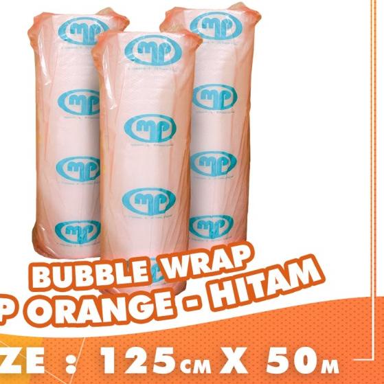 

BUBBLE WRAP ROLL 50 METER HITAM ORANGE BUBLE WRAP MULIAPACK - MP ORG - Putih