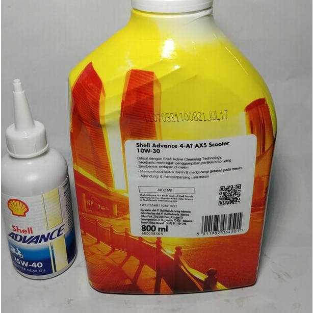 Oli Shell Ax5 Matic 0.8 L Dan Oli Gardan Shell