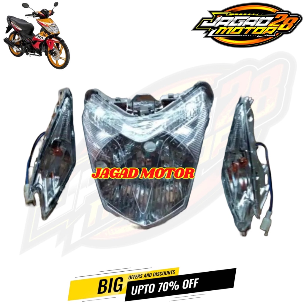 Reflektor Lampu Depan Set Sen Depan Honda Blade Lama Old / Lampu Depan Honda Blade Lama Old Plus Sen Depan / Reflektor Lampu Depan Honda Blade Lama Old Plus Sen Depan / Lampu Depan Honda Blade Lama Old Set Sein Depan