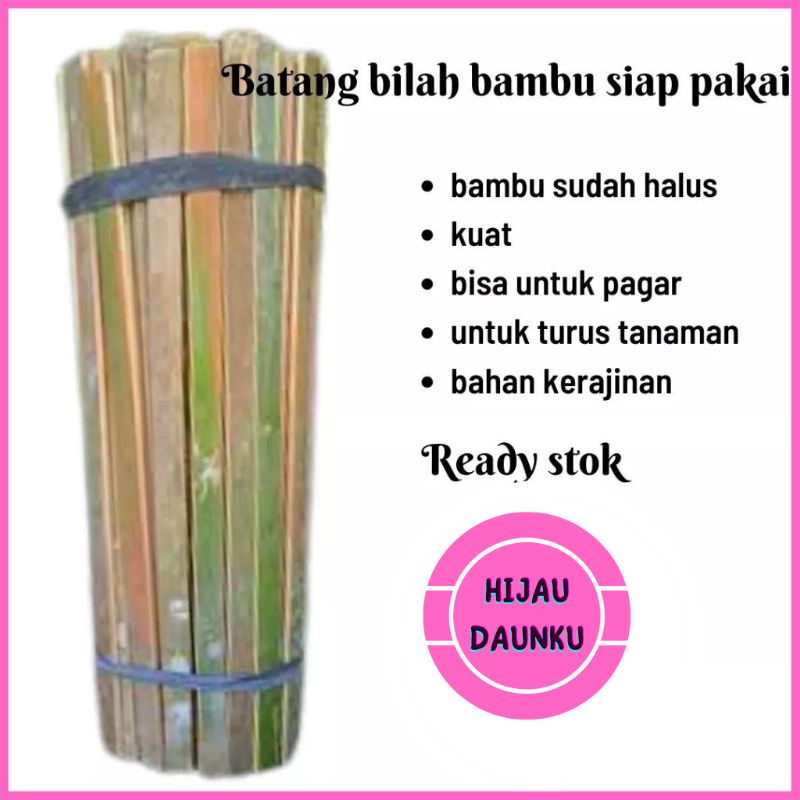 Jual Batang Bilah Bambu Ajir Turus Panjang 10cm Sampai 150cm Tiang Atau