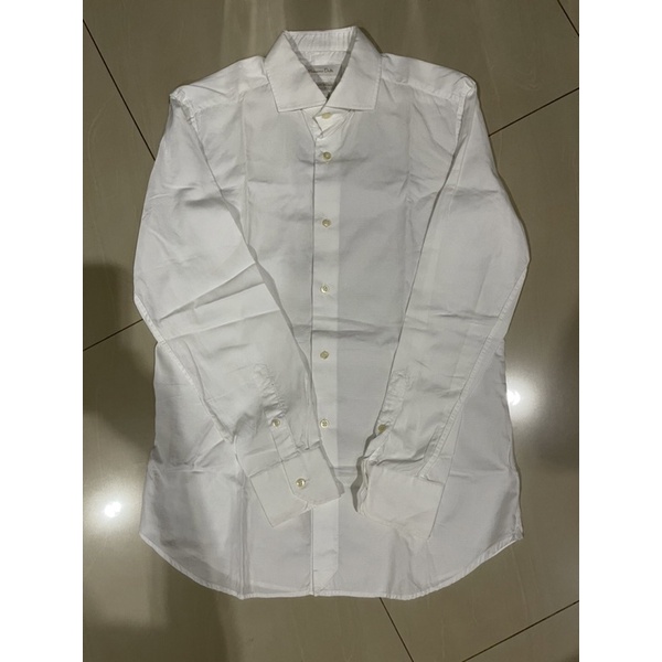 PRELOVED KEMEJA PRIA MASSIMO DUTTI WARNA PUTIH