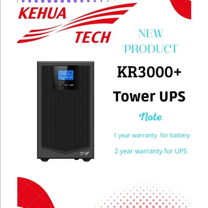 KEHUA UPS Tower KR3000+ (3000 VA),KR11 Plus Series - KR3000+