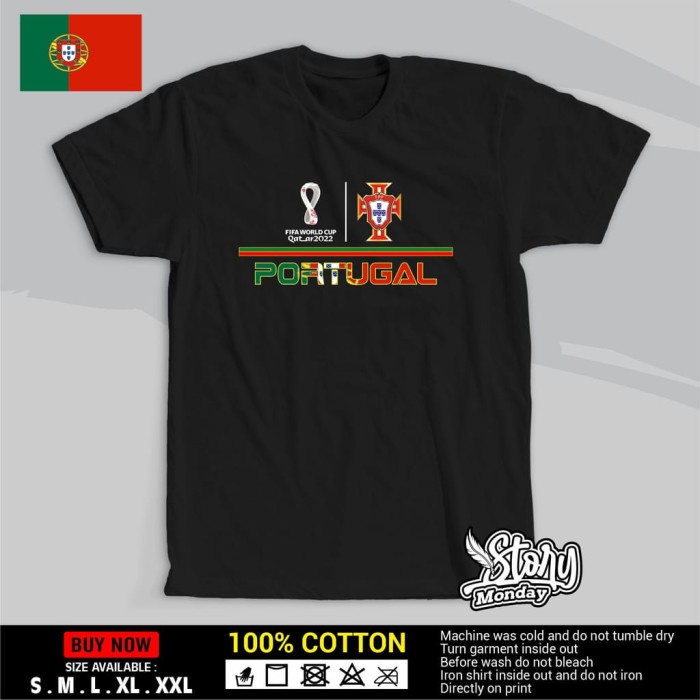 KAOS PIALA DUNIA QATAR 2022 PORTUGAL/ TSHIRT FIFA WORLD CUP 2022 2022 / BISA COD BAJU PRIA VIRAL
