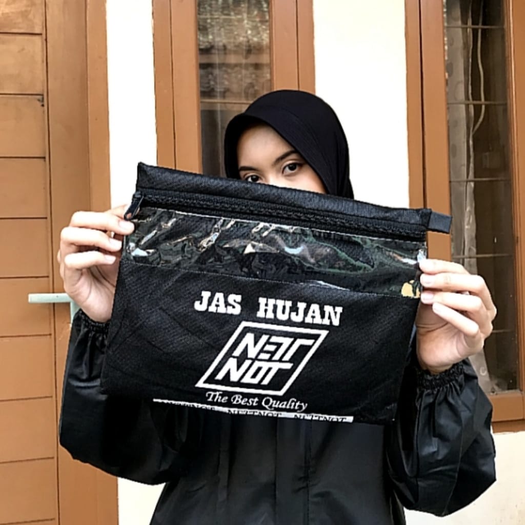 jas hujan pria wanita elegant anti tembus air NETTNOT original