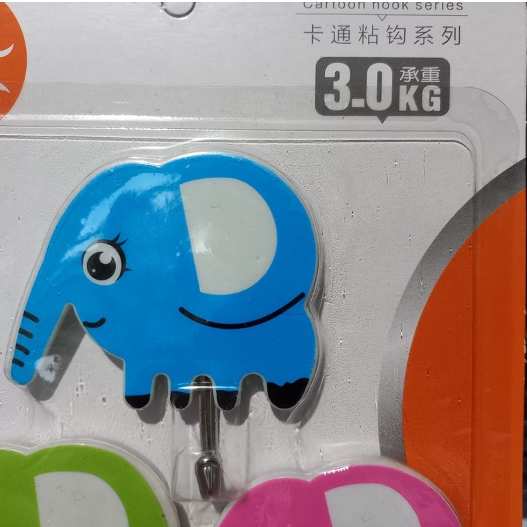 Capstock / hanger / Gantungan Tempel Karakter Daya Rekat Kuat (Isi 3)