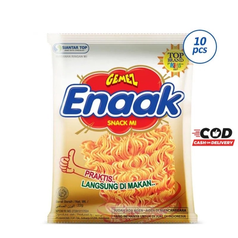 ( JSO ) Mie Gemez Enaak Renceng isi 10 x 18gr Mie Gemes Enak Rencengan snack cemilan anak murah mie kriuk