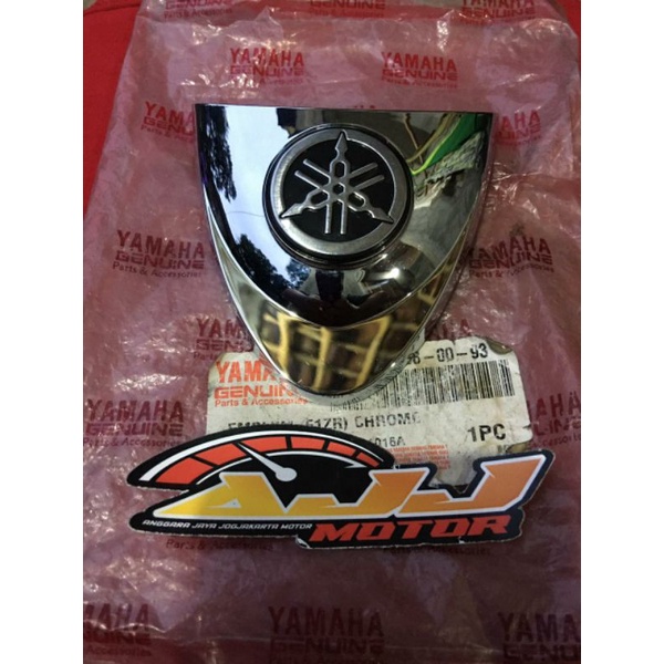 emblem dada fizr chrome original baru
