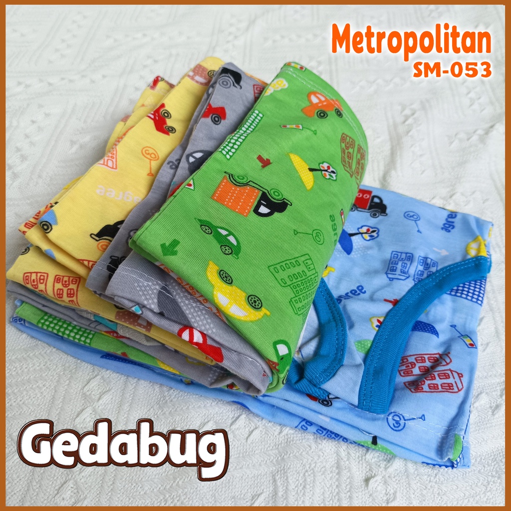 3 Pcs - Singlet Agree Kids SM-053 Metropolitan | Singlet Anak Motif Lucu dan Berkualitas | Gedabug