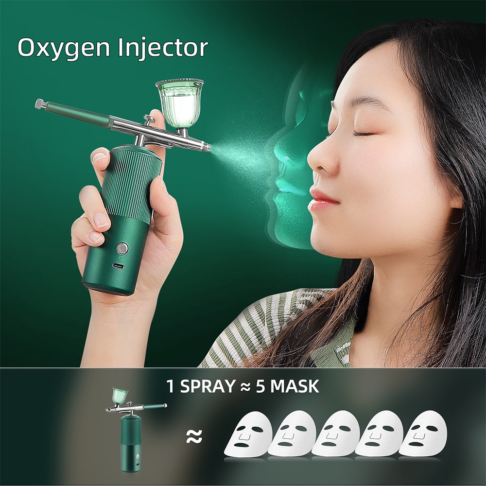 Local High Pressure Oxygen Injector Portable Nano Spray Moisturizer Spray Gun Beauty