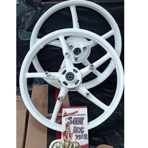 VELG SATRIA FU150 160+160X17 V.ROSSI MODEL COPY RCB.