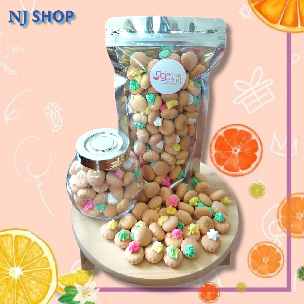 

[Snack Original] - Biskuit Gemrose Biskuit Diamond Biskuit Gula Warna Warni Homemade Kualitas Premium