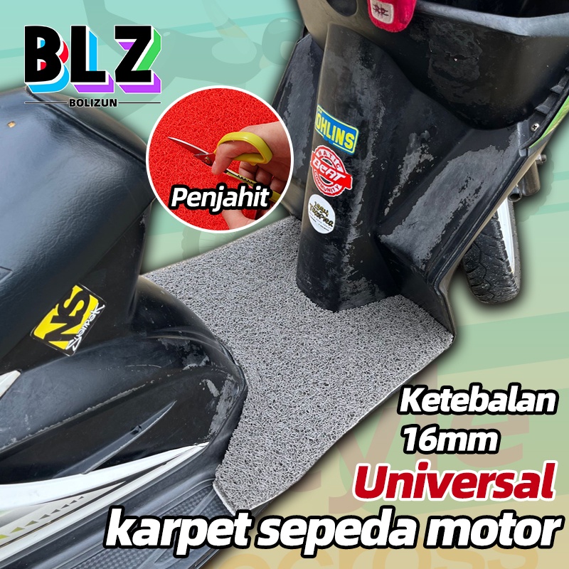 Bolizun Karpet Pijakan Kaki untuk semua jenis motor Bisa dipotong sesuai kebutuhan Karpet Motor Floor Mat - 40x50