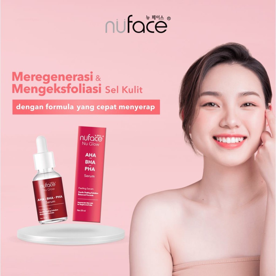 NUFACE NU GLOW AHA BHA PHA SERUM 20ML - SERUM WAJAH