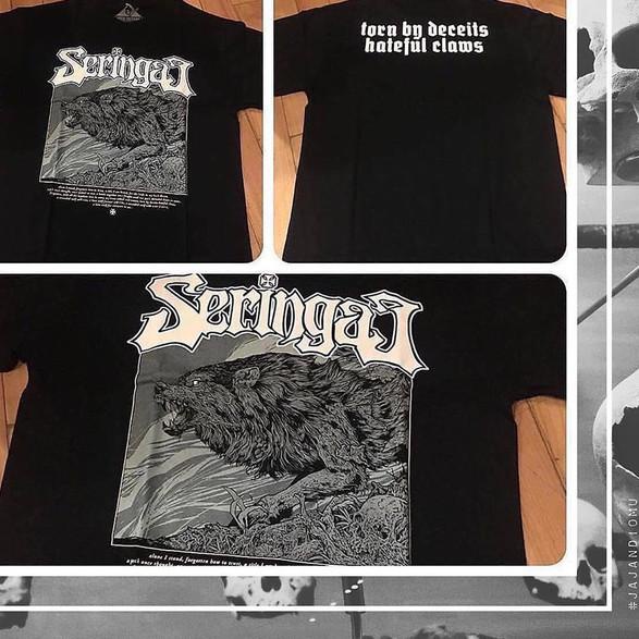 Ts Seringai - Lone Wolf - Hitam, L