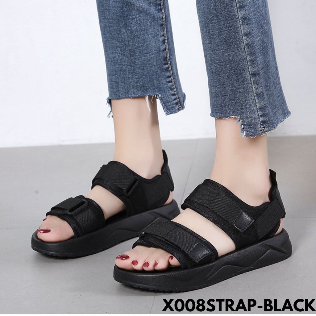 SANDAL WANITA KEKINIAN ALA MOUNTAIN ENERGIC GIRL BAHAN CANVAS COMBI RUBBER IMPORT 008STRAP