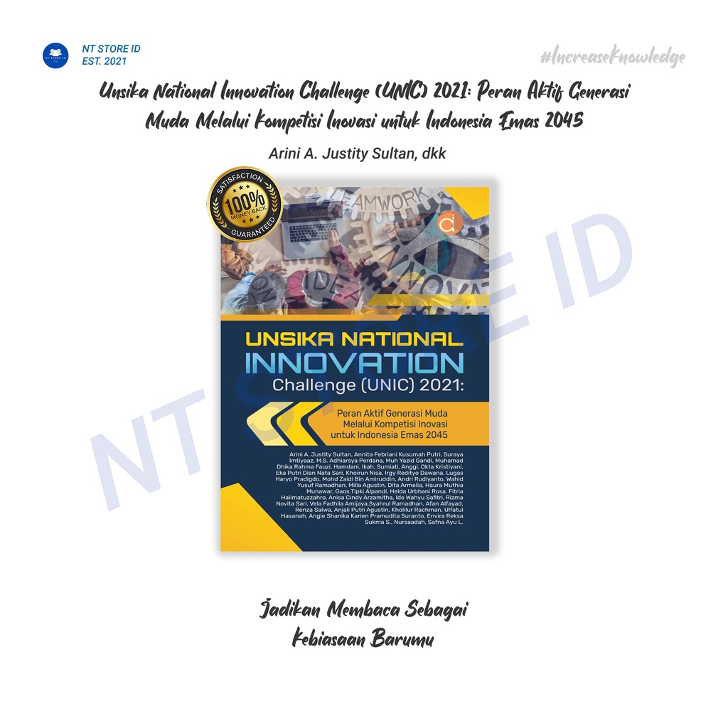 Buku Unsika National Innovation Challenge (Unic) 2021: Peran Aktif Generasi Muda Melalui Kompetisi I