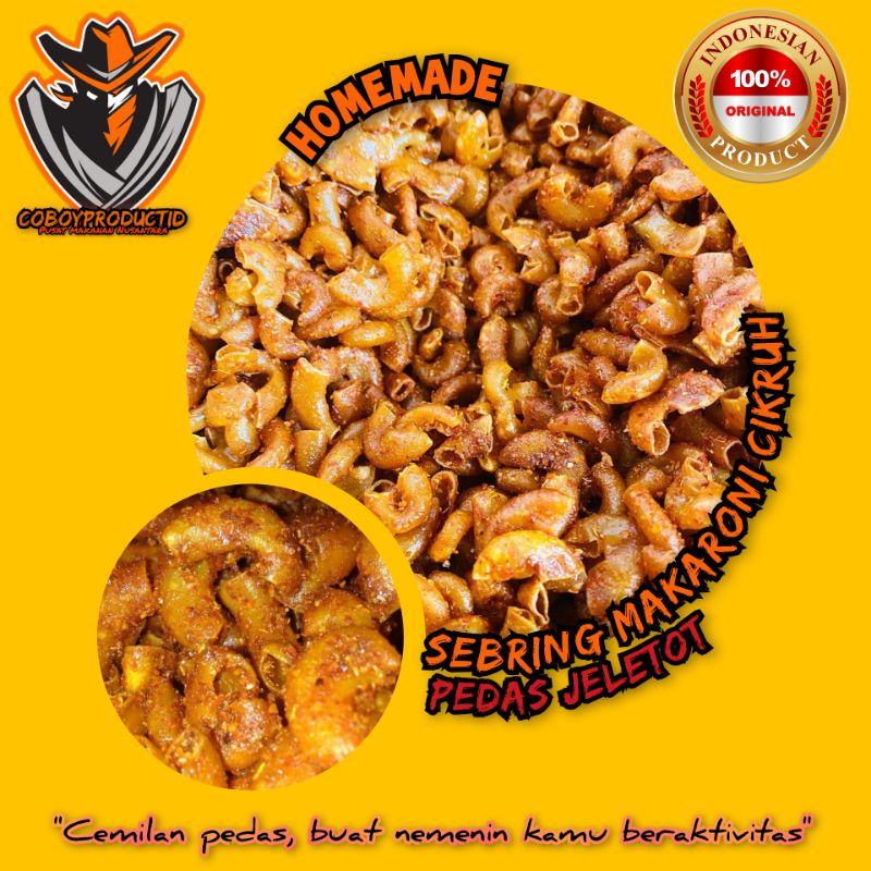 

Seblak Kering/Sebring Makaroni Cikruh Pedas Jeletot - 250 Gram