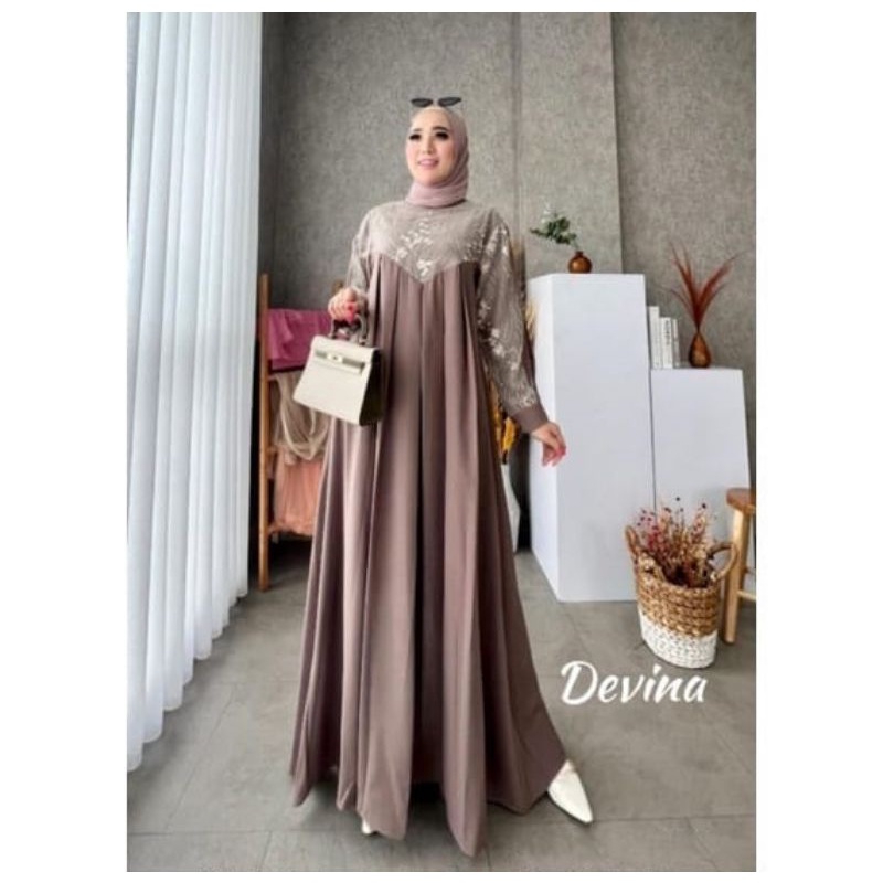 DRESS MUSLIM, Fashion Wanita. Fashion Muslim, baju wanita, dress, gamis, Baju gamis, Dress wanita, Devina Dress