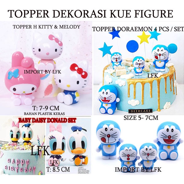 Jual Import Tk Topper Kue Baby Daisy Donald Pooh Mickey Minnie Doraemon