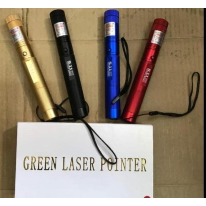 Jual Laser Leser Hijau Green Laser Pointer Jarak Jauh 303 Baterai ...