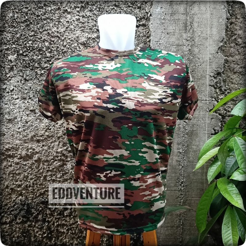 Baju Kaos Oblong Pria Full Dry Fit Premium NKRI KASAD TNI TAD Terbaru Lengan Pendek Bahan Tebal