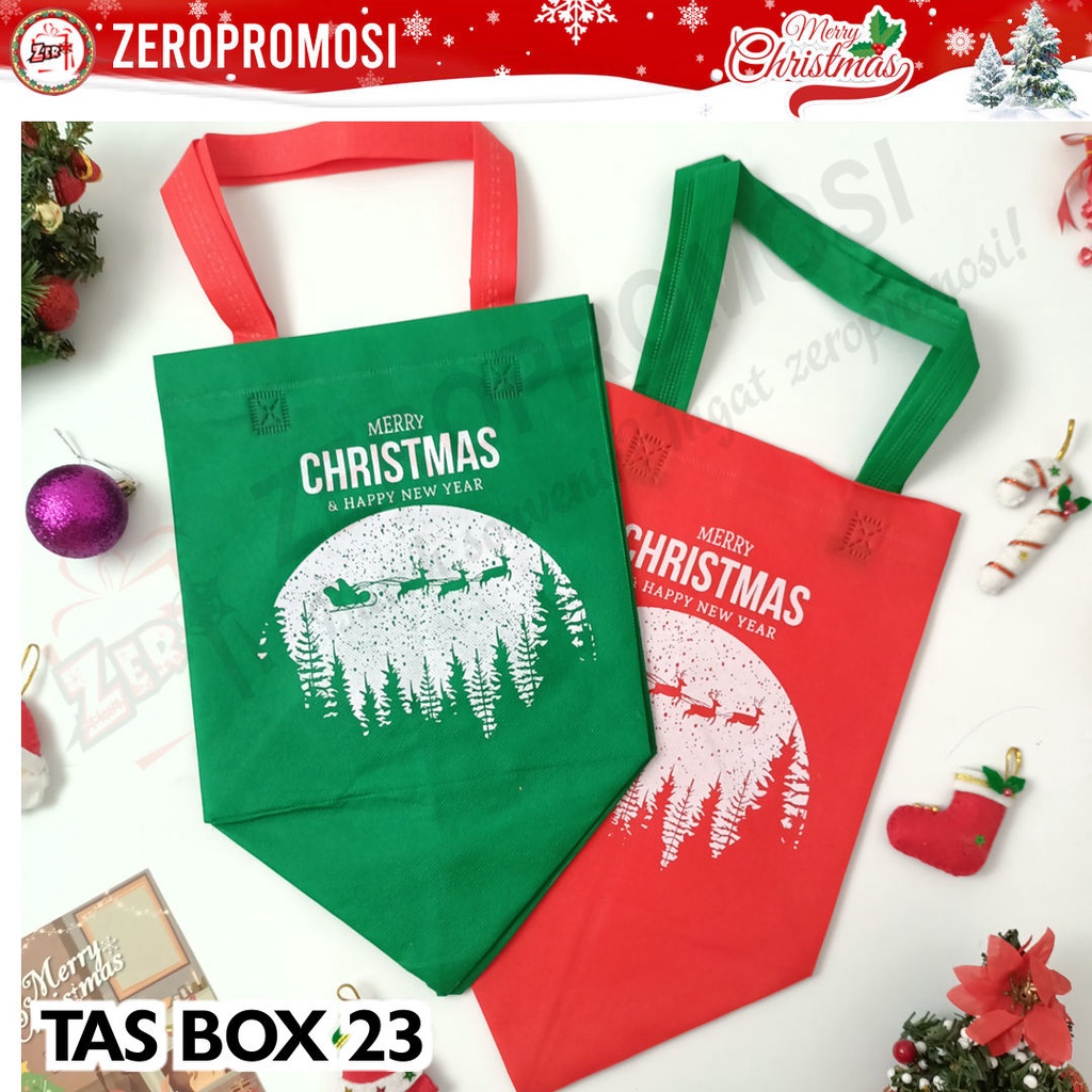 

Tas bingkisan Natal - Goodie Bag Natal - Model Box BISA BELI SATUAN