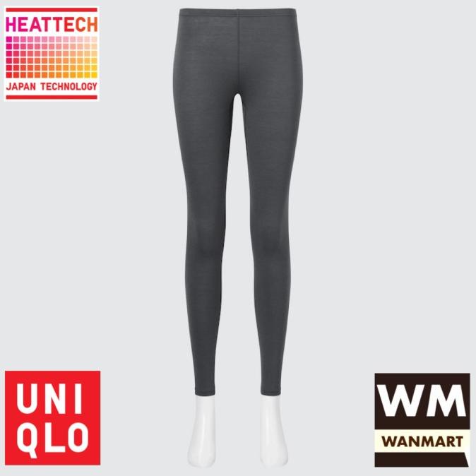 UNIQLO Celana Long John Wanita Heattech Dark Gray Longjohn