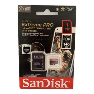 SanDisk Extreme Pro MicroSD A2 200MB/s V30 U3 4K - 1TB
