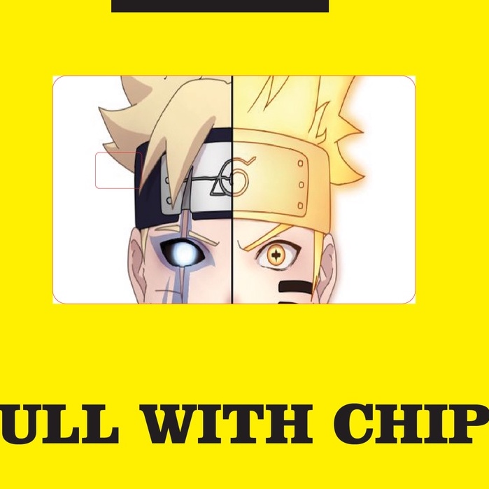 sasuker adult naruto x boruto special edition skincard skin atm flazz kredit id card best - skin card waterproof anti air sticker atm