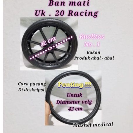 Ban mati kursi roda uk 20 Racing original